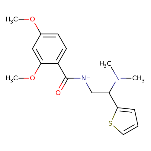 N-[2-(dimethylamino)-2-(thiophen-2-yl)ethyl]-2,4-dimethoxybenzamide