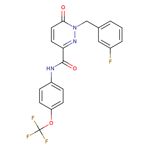 1-[(3-fluorophenyl)methyl]-6-oxo-N-[4-(trifluoromethoxy)phenyl]-1,6-dihydropyridazine-3-carboxamide