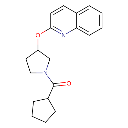 2-[(1-cyclopentanecarbonylpyrrolidin-3-yl)oxy]quinoline