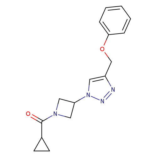 1-(1-cyclopropanecarbonylazetidin-3-yl)-4-(phenoxymethyl)-1H-1,2,3-triazole