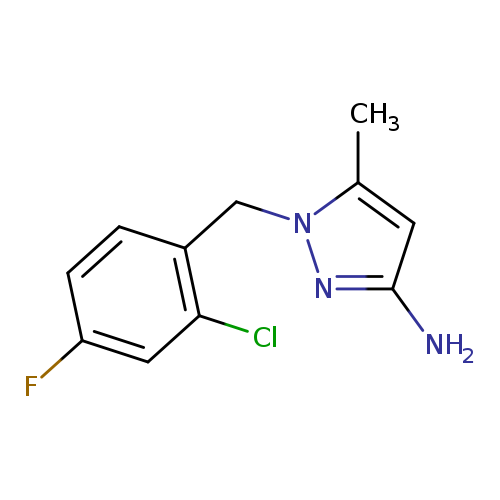 1-(2-Chloro-4-fluorobenzyl)-5-methyl-1H-pyrazol-3-amine