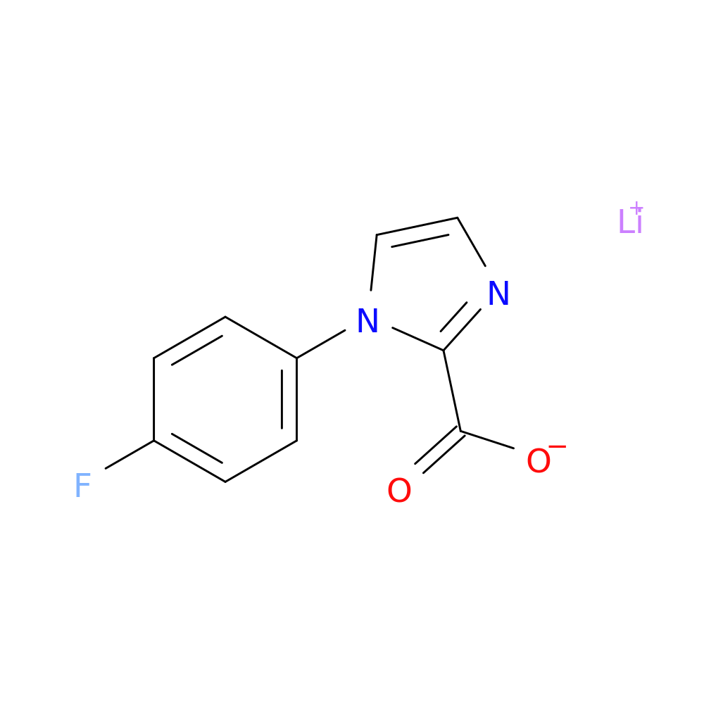 lithium(1+) 1-(4-fluorophenyl)-1H-imidazole-2-carboxylate
