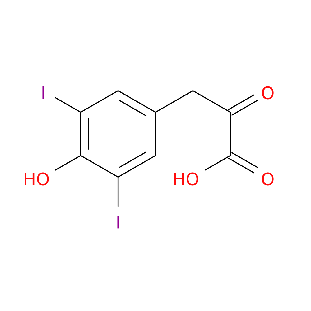 3,5-Diiodo-4-hydroxyphenylpyruvic Acid