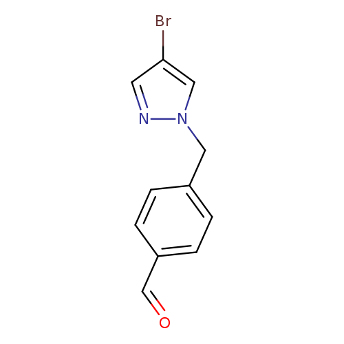 4-[(4-bromo-1H-pyrazol-1-yl)methyl]benzaldehyde