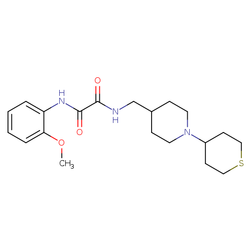 N'-(2-methoxyphenyl)-N-{[1-(thian-4-yl)piperidin-4-yl]methyl}ethanediamide