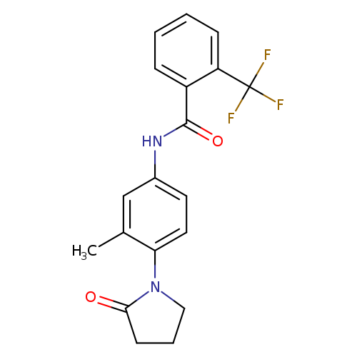 N-[3-methyl-4-(2-oxopyrrolidin-1-yl)phenyl]-2-(trifluoromethyl)benzamide
