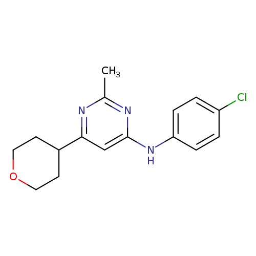 N-(4-chlorophenyl)-2-methyl-6-(oxan-4-yl)pyrimidin-4-amine