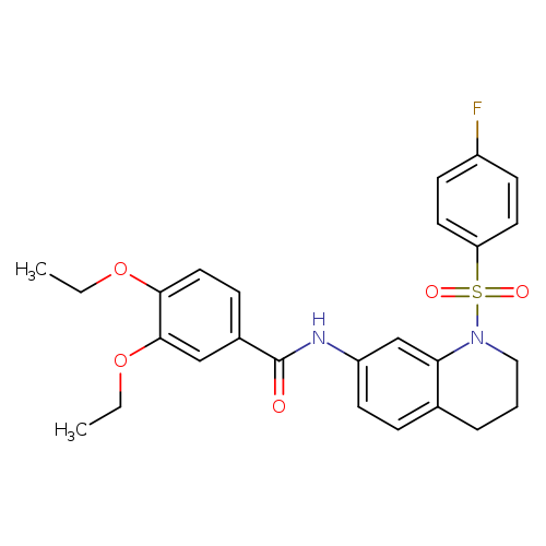 3,4-diethoxy-N-[1-(4-fluorobenzenesulfonyl)-1,2,3,4-tetrahydroquinolin-7-yl]benzamide
