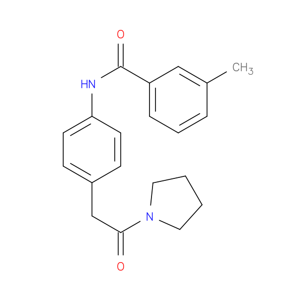3-methyl-N-{4-[2-oxo-2-(pyrrolidin-1-yl)ethyl]phenyl}benzamide