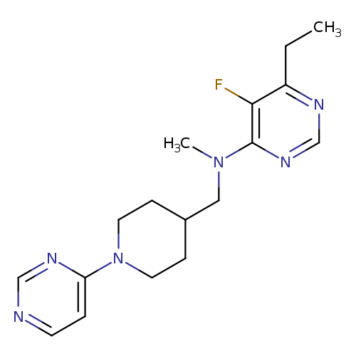 6-ethyl-5-fluoro-N-methyl-N-{[1-(pyrimidin-4-yl)piperidin-4-yl]methyl}pyrimidin-4-amine