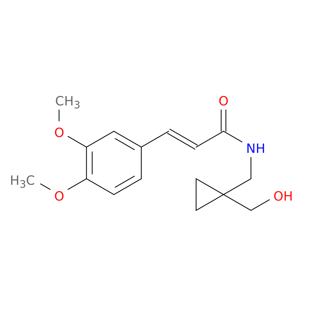 (2E)-3-(3,4-dimethoxyphenyl)-N-{[1-(hydroxymethyl)cyclopropyl]methyl}prop-2-enamide