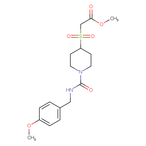 methyl 2-[(1-{[(4-methoxyphenyl)methyl]carbamoyl}piperidin-4-yl)sulfonyl]acetate