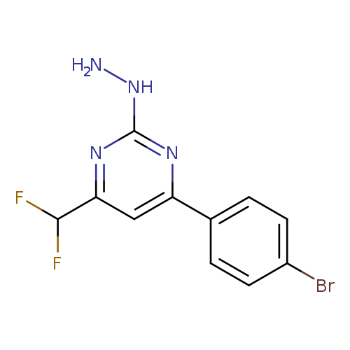4-(4-Bromophenyl)-6-(difluoromethyl)-2-hydrazinopyrimidine