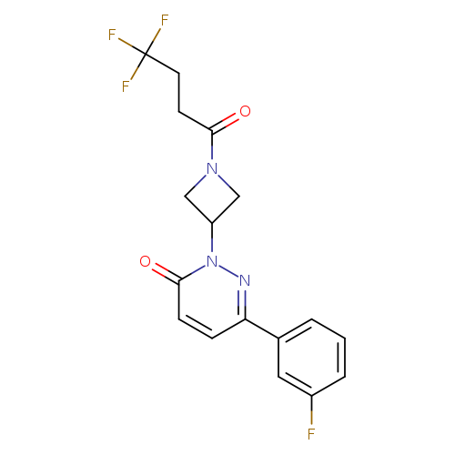 6-(3-fluorophenyl)-2-[1-(4,4,4-trifluorobutanoyl)azetidin-3-yl]-2,3-dihydropyridazin-3-one