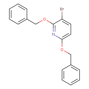 Pyridine, 3-bromo-2,6-bis(phenylmethoxy)-