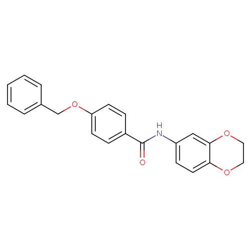 4-(benzyloxy)-N-(2,3-dihydro-1,4-benzodioxin-6-yl)benzamide