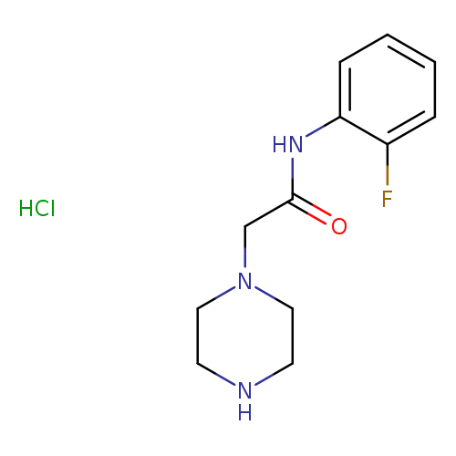 N-(2-fluorophenyl)-2-(piperazin-1-yl)acetamide hydrochloride