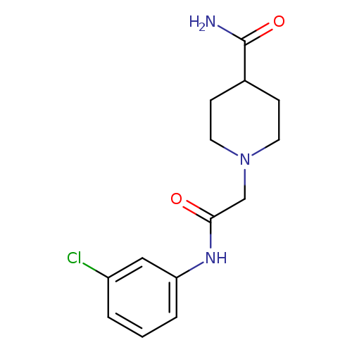 1-{[(3-chlorophenyl)carbamoyl]methyl}piperidine-4-carboxamide