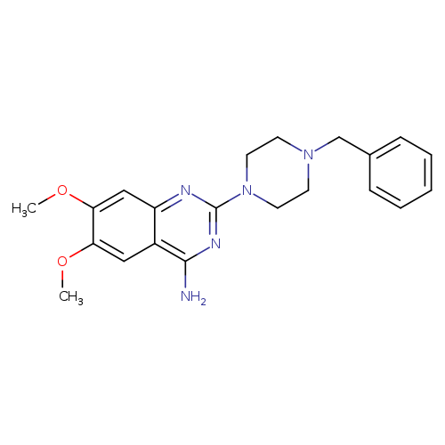 2-(4-benzylpiperazin-1-yl)-6,7-dimethoxyquinazolin-4-amine
