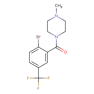 (2-Bromo-5-(trifluoromethyl)phenyl)(4-methylpiperazin-1-yl)methanone