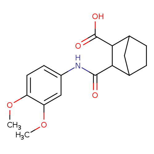 3-[(3,4-dimethoxyanilino)carbonyl]bicyclo[2.2.1]heptane-2-carboxylic acid
