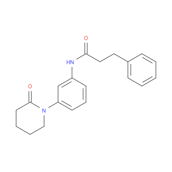 N-[3-(2-oxopiperidin-1-yl)phenyl]-3-phenylpropanamide