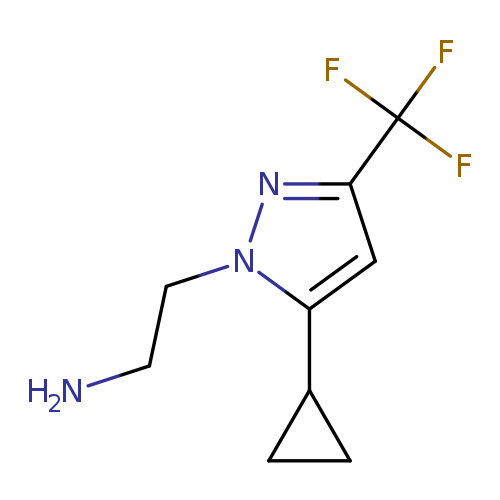 2-(5-Cyclopropyl-3-(trifluoromethyl)-1H-pyrazol-1-yl)ethanamine