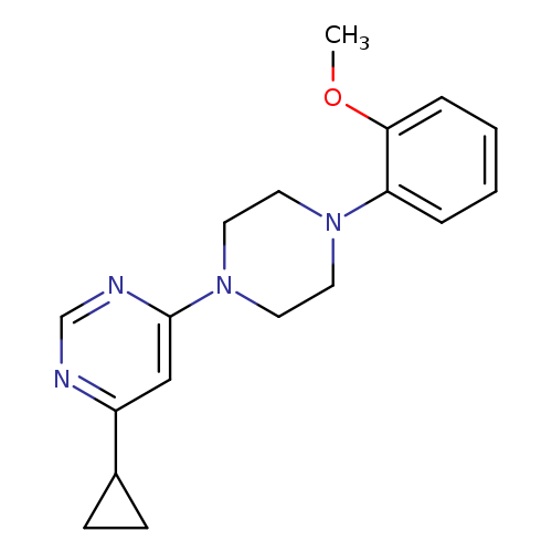 4-cyclopropyl-6-[4-(2-methoxyphenyl)piperazin-1-yl]pyrimidine