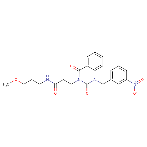 N-(3-methoxypropyl)-3-{1-[(3-nitrophenyl)methyl]-2,4-dioxo-1,2,3,4-tetrahydroquinazolin-3-yl}propanamide