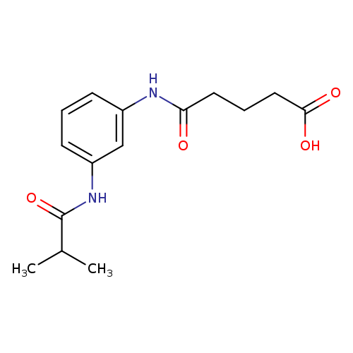 5-((3-Isobutyramidophenyl)amino)-5-oxopentanoic acid