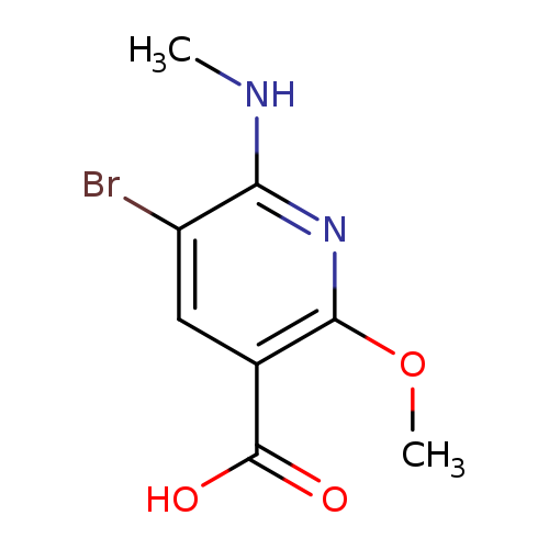 5-Bromo-2-methoxy-6-(methylamino)nicotinic acid