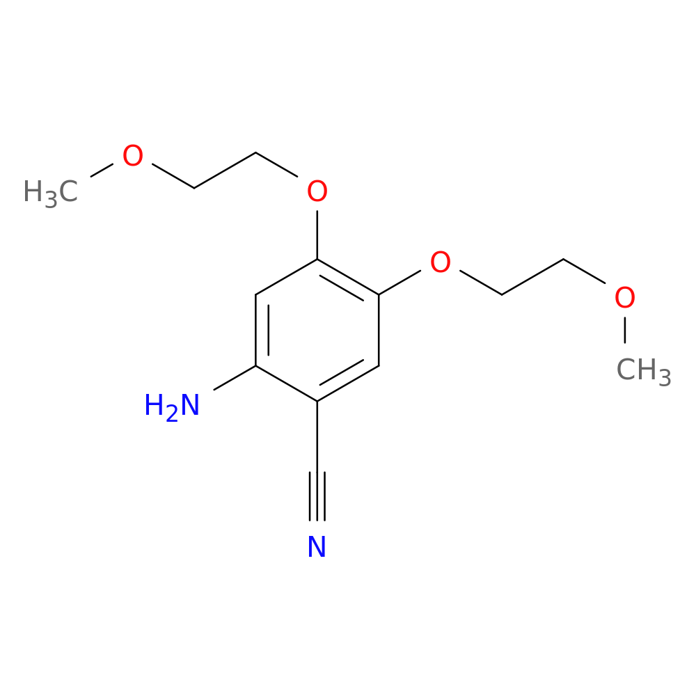 2-Amino-4,5-bis(2-methoxyethoxy)benzonitrile