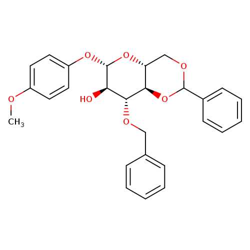 (4aR,6S,7R,8R,8aR)-8-(benzyloxy)-6-(4-methoxyphenoxy)-2-phenylhexahydropyrano[3,2-d][1,3]dioxin-7-ol