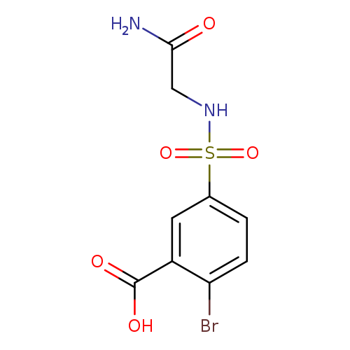 2-bromo-5-[(carbamoylmethyl)sulfamoyl]benzoic acid