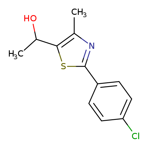 1-[2-(4-Chlorophenyl)-4-methyl-1,3-thiazol-5-yl]ethan-1-ol