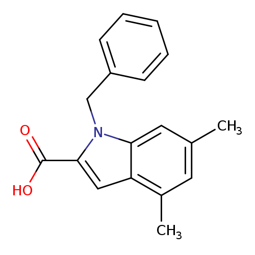 1-Benzyl-4,6-dimethyl-1H-indole-2-carboxylic acid