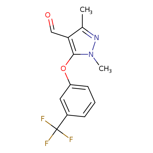 1,3-Dimethyl-5-[3-(trifluoromethyl)phenoxy]-1h-pyrazole-4-carbaldehyde