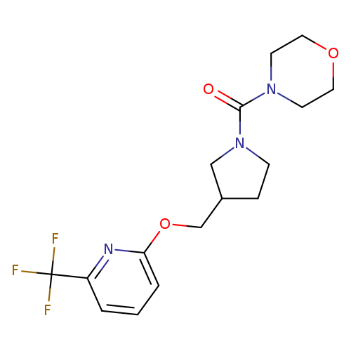 4-[3-({[6-(trifluoromethyl)pyridin-2-yl]oxy}methyl)pyrrolidine-1-carbonyl]morpholine