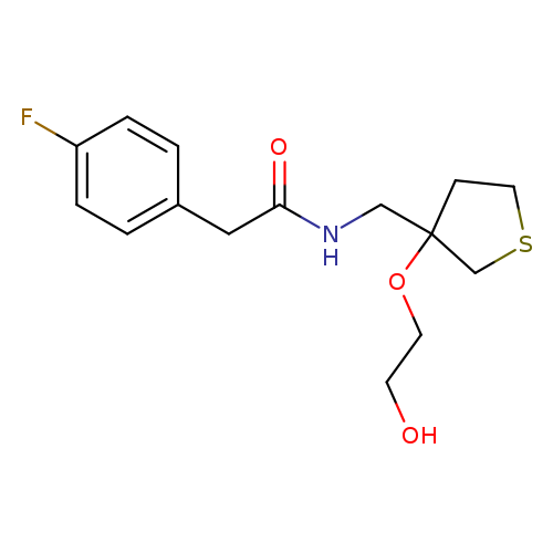 2-(4-fluorophenyl)-N-{[3-(2-hydroxyethoxy)thiolan-3-yl]methyl}acetamide