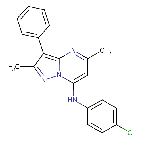 N-(4-chlorophenyl)-2,5-dimethyl-3-phenylpyrazolo[1,5-a]pyrimidin-7-amine