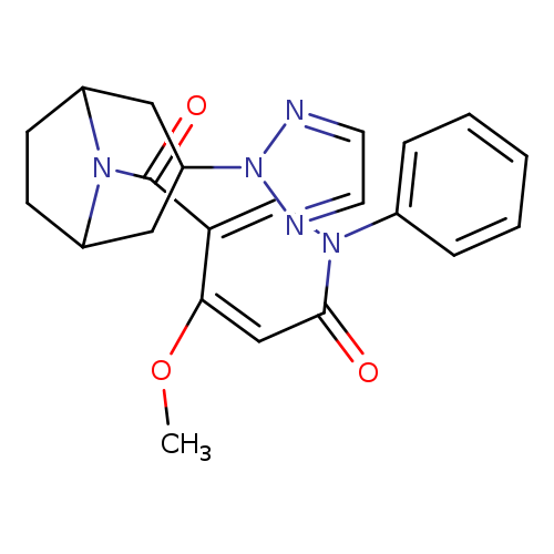 4-methoxy-1-phenyl-5-[3-(2H-1,2,3-triazol-2-yl)-8-azabicyclo[3.2.1]octane-8-carbonyl]-1,2-dihydropyridin-2-one