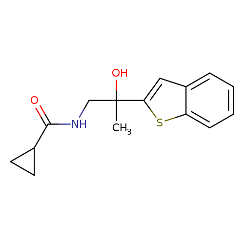 N-[2-(1-benzothiophen-2-yl)-2-hydroxypropyl]cyclopropanecarboxamide