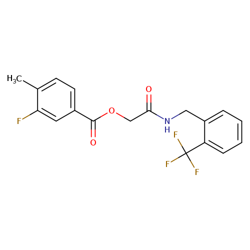 ({[2-(trifluoromethyl)phenyl]methyl}carbamoyl)methyl 3-fluoro-4-methylbenzoate