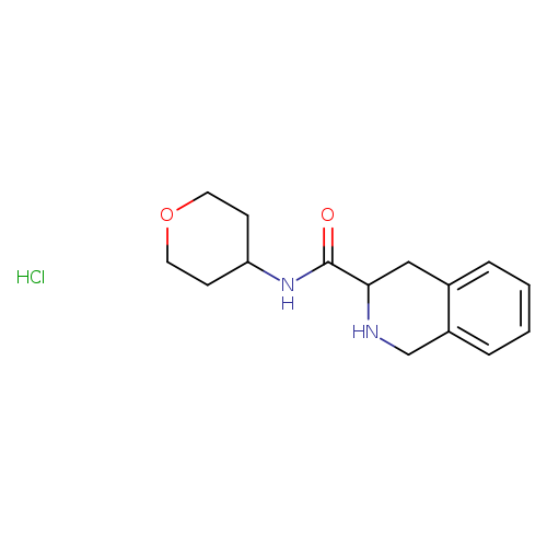 N-(oxan-4-yl)-1,2,3,4-tetrahydroisoquinoline-3-carboxamide hydrochloride