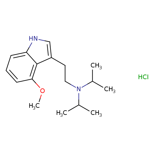 N-isopropyl-N-(2-(4-methoxy-1H-indol-3-yl)ethyl)propan-2-amine,monohydrochloride