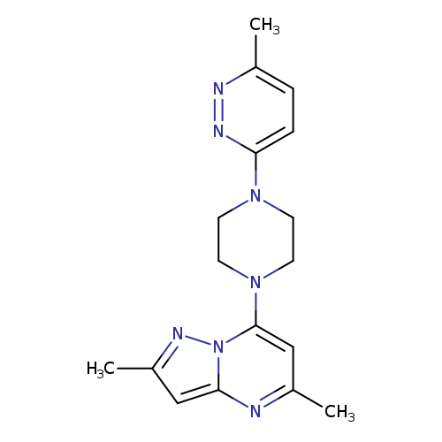 3-(4-{2,5-dimethylpyrazolo[1,5-a]pyrimidin-7-yl}piperazin-1-yl)-6-methylpyridazine