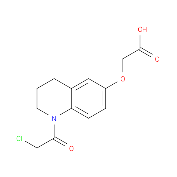 2-((1-(2-Chloroacetyl)-1,2,3,4-tetrahydroquinolin-6-yl)oxy)acetic acid