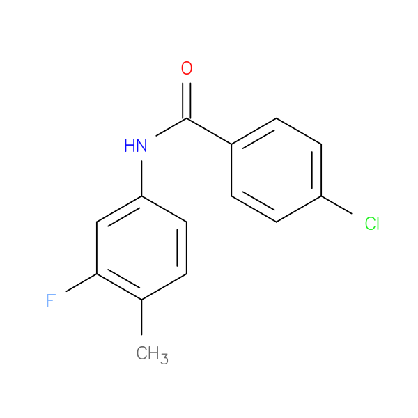 4-chloro-N-(3-fluoro-4-methylphenyl)benzamide