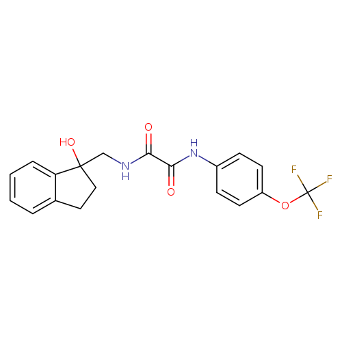 N-[(1-hydroxy-2,3-dihydro-1H-inden-1-yl)methyl]-N'-[4-(trifluoromethoxy)phenyl]ethanediamide