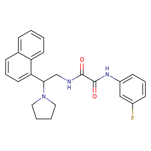 N'-(3-fluorophenyl)-N-[2-(naphthalen-1-yl)-2-(pyrrolidin-1-yl)ethyl]ethanediamide